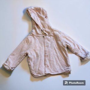 Light Pink Heather Button-Up Sweater Size 18M